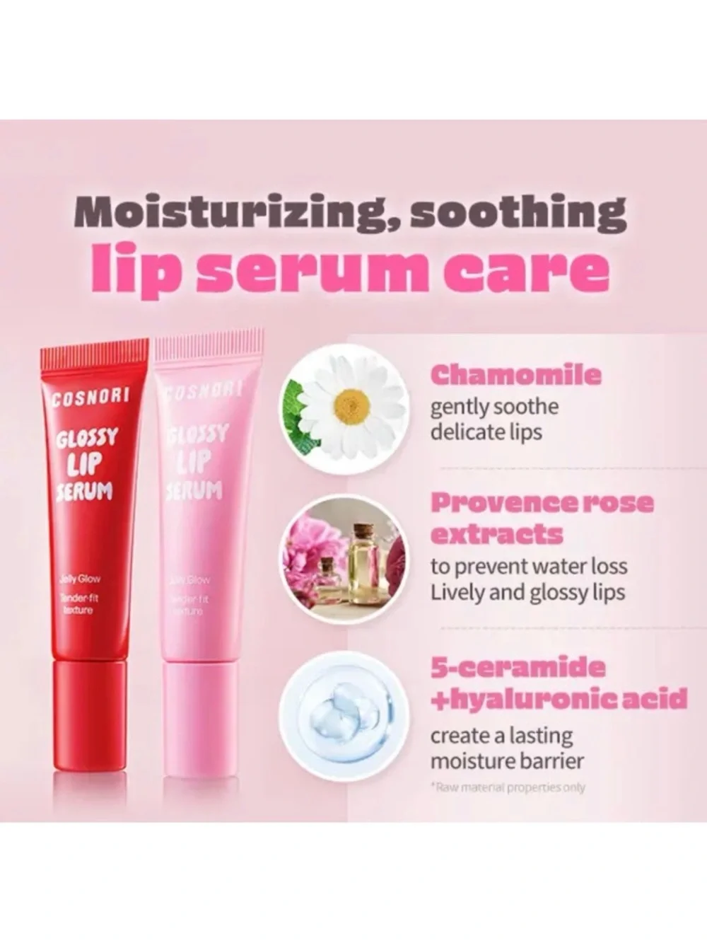 Cosnori 03 Pink Pop Jelly Glow Glossy Lip Serum